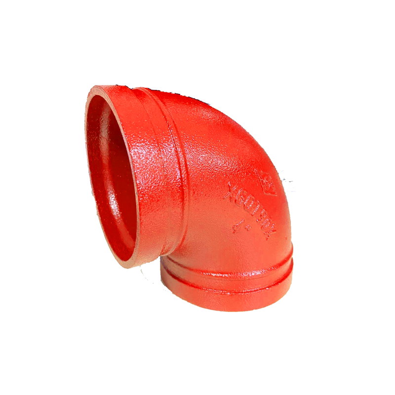 DUCTILE IRON GROOVED PIPE FITTINGS-NEW TYPE 90° ELBOW, FIG#90X-Grooved