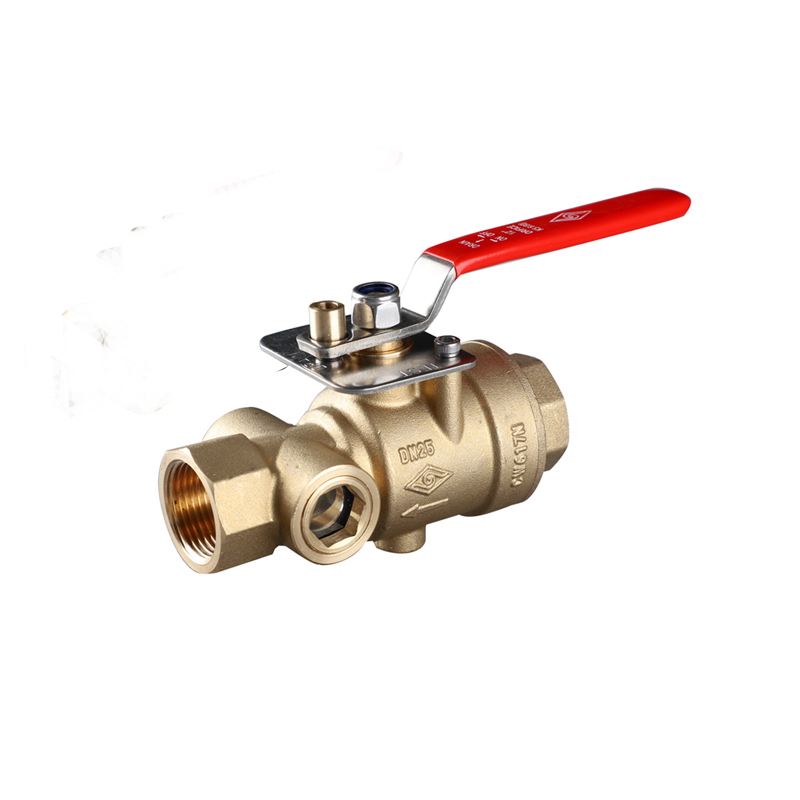 Copper end water test valve