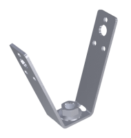 TRAPEZOIDAL DECK HANGER WITH FIXDE NUT