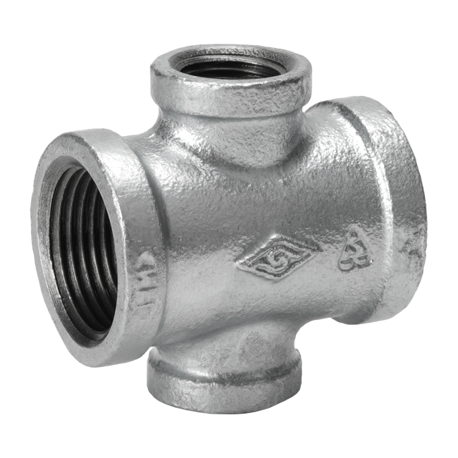 燃气玛钢异径四通