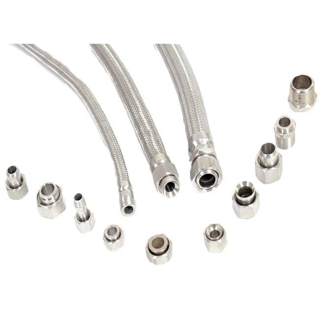 Metal seal connection hose