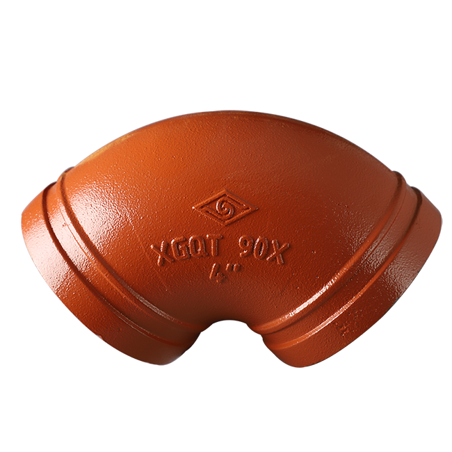 Ductile Iron Grooved Pipe Fitting - Type X 90° Elbow, Ductile Iron Elbow