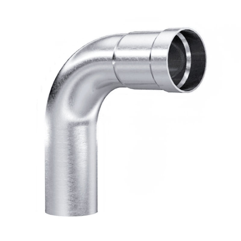 Stainless steel 90° unidirectional elbow