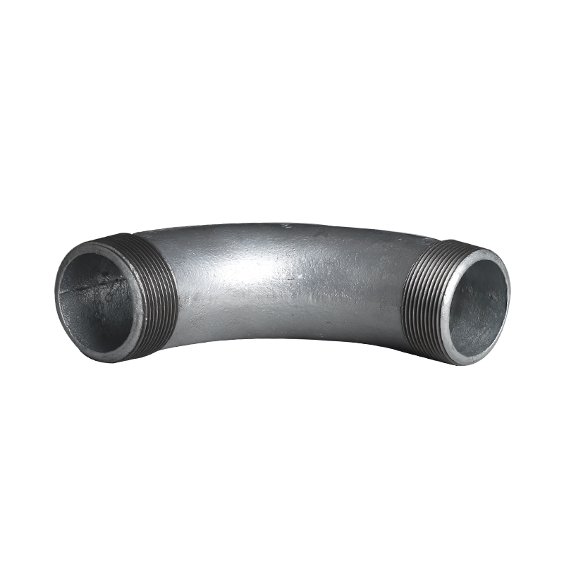 迈克牌国标方边玛钢90度外丝月弯