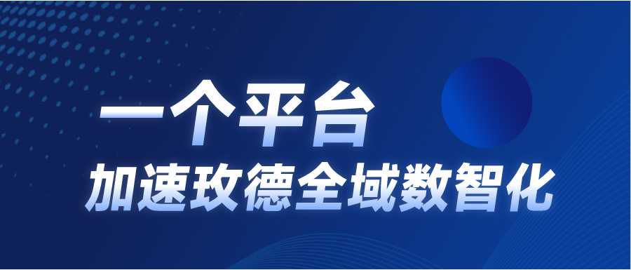 一个平台加速玫德全域数智化